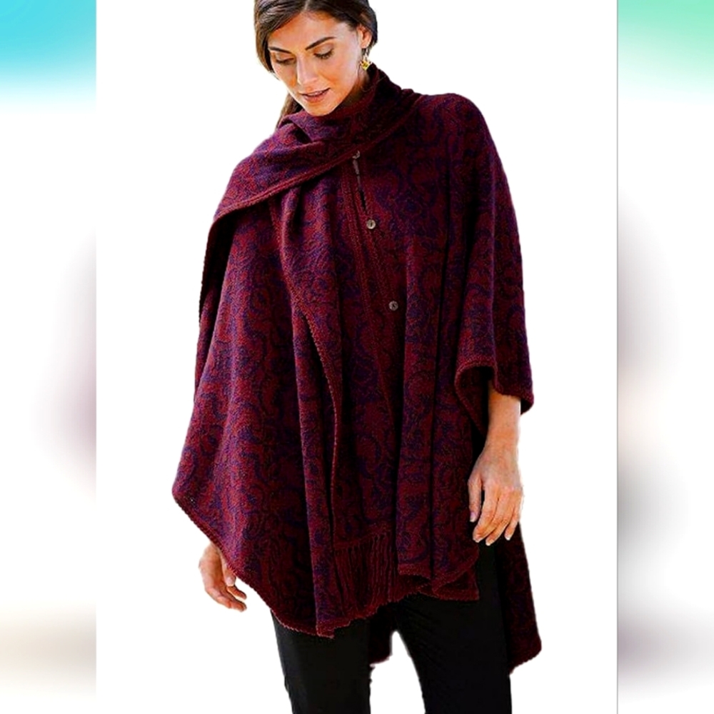 Novica Poncho Cape Ruana